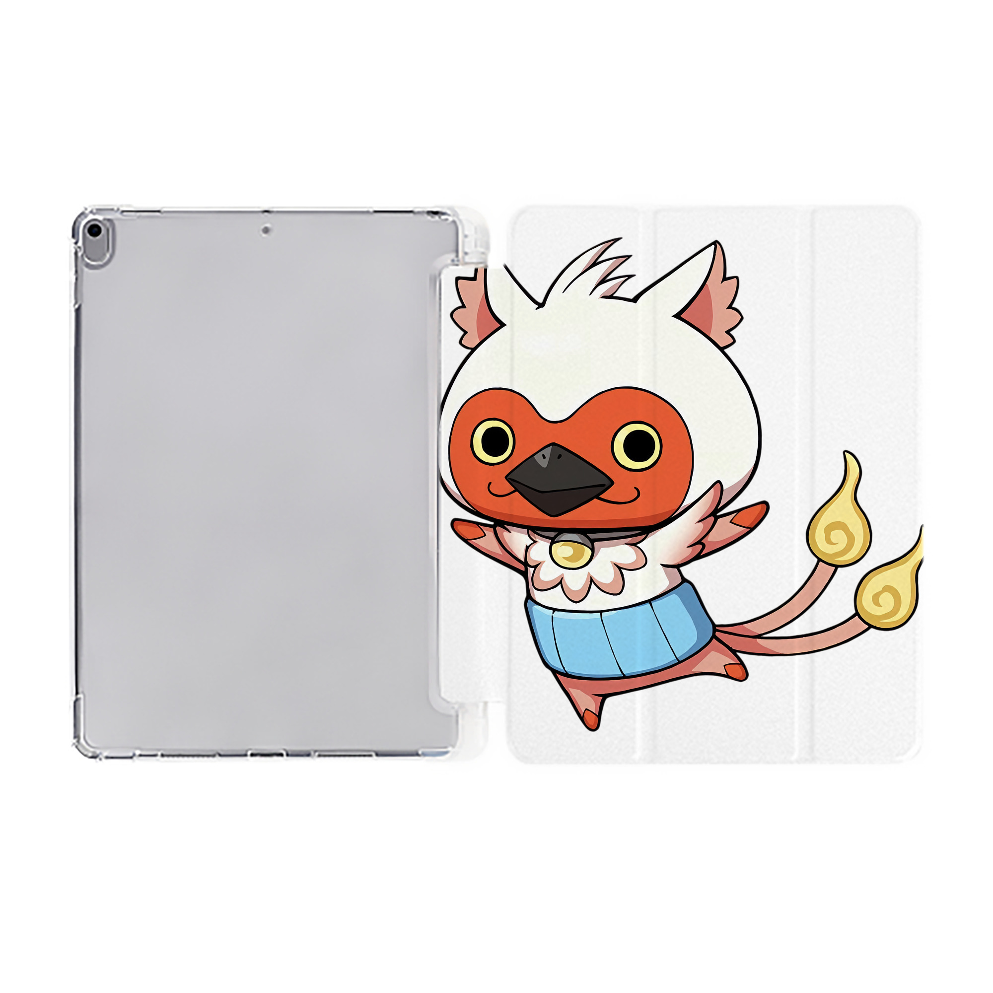 （画像用） 妖怪ウォッチ Yo-kai Watch IPad ケース ペン収納付き 三つ折りスタンド PUレザー×シリコン 対応機種9.5/10.5/10.9インチ